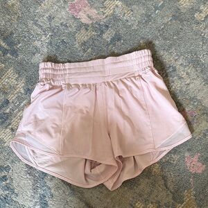 Lululemon Athletica Light Pink Athletic Shorts